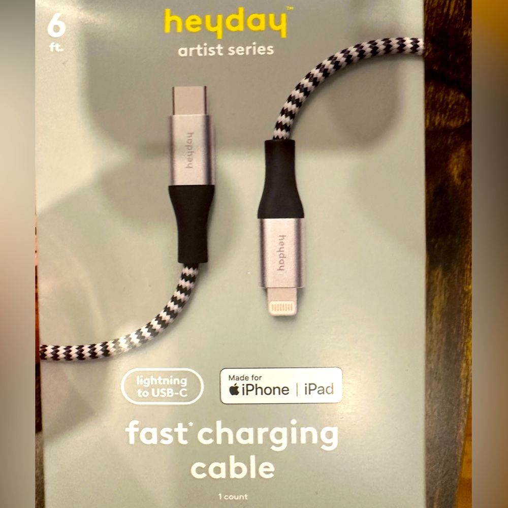 Heyday iPhone Charger cord 6ft cable usb-c